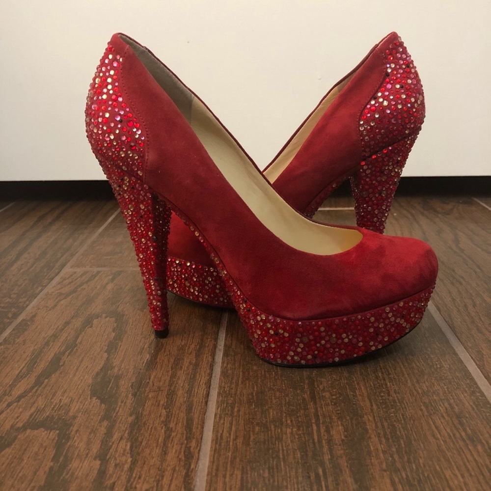 Beautiful Red Suede shoes